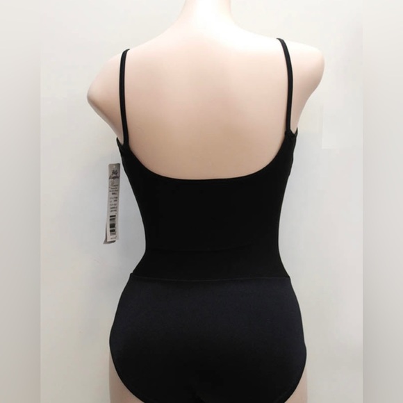 Body Wrappers Premiere Collection #P1060 Black camisole Leotard - Picture 6 of 11